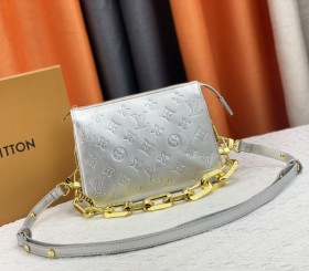 Louis Vuitton Coussin BB Silver Bag - Leather Strap
