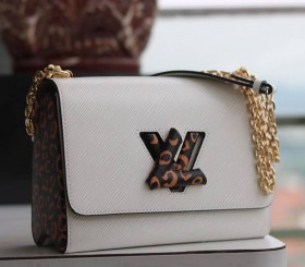 Louis Vuitton Epi Leather Jungle Edition Twist MM Bag - Quartz Beige