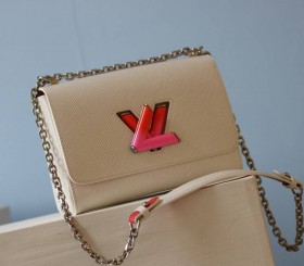 Louis Vuitton Epi Leather Twist MM Limited Edition Bag - White