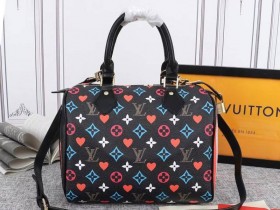 Louis Vuitton Game On Speedy Bandouliere 25 Handbag - Black