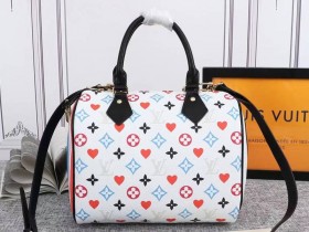 Louis Vuitton Game On Speedy Bandouliere 25 Handbag - White