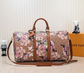 Louis Vuitton Keepall Bandouliere 50 Travel Bag - Floral Pattern