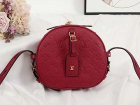 Louis Vuitton Monogram Empreinte Boite Chapeau Souple MM Bag - Red