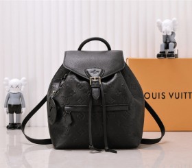 Louis Vuitton Monogram Empreinte Leather Montsouris PM Backpack - Black