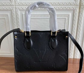 Louis Vuitton Monogram Empreinte Leather Onthego PM Bag - Black
