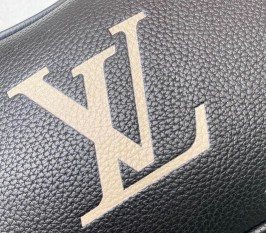 Louis Vuitton Bicolor Monogram Empreinte Bagatelle Mini Hobo - Black