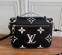 Louis Vuitton Bicolor Monogram Empreinte Metis Handbag - Black/Beige
