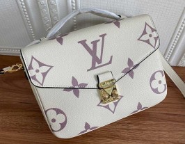 Louis Vuitton Bicolor Monogram Empreinte Metis Handbag - Cream/Bois De Rose Pink