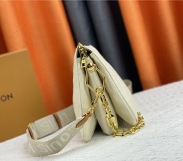 Louis Vuitton Coussin PM Cream Bag - Jacquard Strap