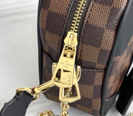 Louis Vuitton Damier Ebene Canvas Valisette Souple BB Handbag - Black