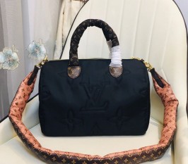 Louis Vuitton Econyl Regenerated Nylon Speedy Bandouliere 30 Handbag - Black