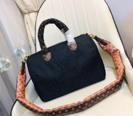 Louis Vuitton Econyl Regenerated Nylon Speedy Bandouliere 30 Handbag - Black
