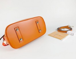 Louis Vuitton Epi Leather Alma BB Jacquard Strap Handbag - Orange