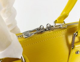 Louis Vuitton Epi Leather Alma MM Jacquard Strap Handbag - Cedrat Yellow