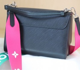 Louis Vuitton Epi Leather Twist MM Black Handbag - Gradient Strap