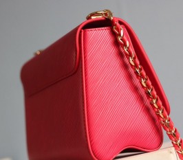 Louis Vuitton Epi Leather Twist MM Bag - Red
