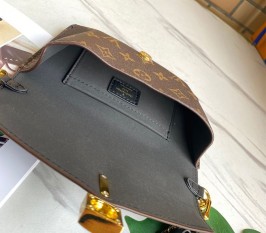 Louis Vuitton Monogram Canvas Padlock On Strap Bag - Black