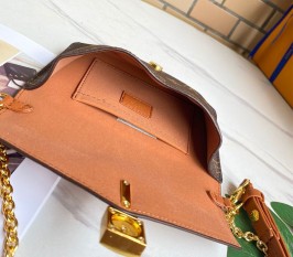 Louis Vuitton Monogram Canvas Padlock On Strap Bag - Caramel