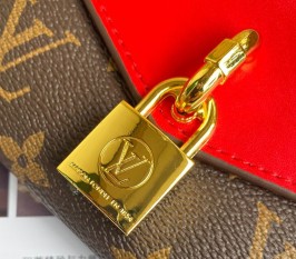Louis Vuitton Monogram Canvas Padlock On Strap Bag - Red