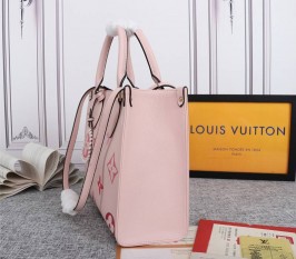 Louis Vuitton Monogram Empreinte Leather Onthego MM Bag - Pink