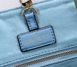 Louis Vuitton Monogram Empreinte Leather Onthego MM Bag - Summer Blue