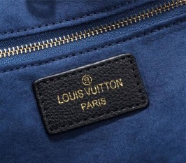 Louis Vuitton Monogram Empreinte Neverfull MM Tote - Black