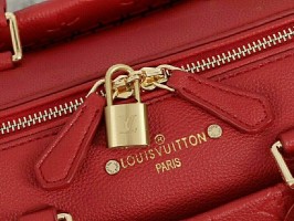 Louis Vuitton Monogram Empreinte Speedy Bandouliere 25 Handbag - Red